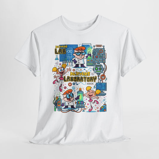 Dexter’s Laboratory Cartoon Tee — Retro Kids’ Science Lab Graphic T-Shirt