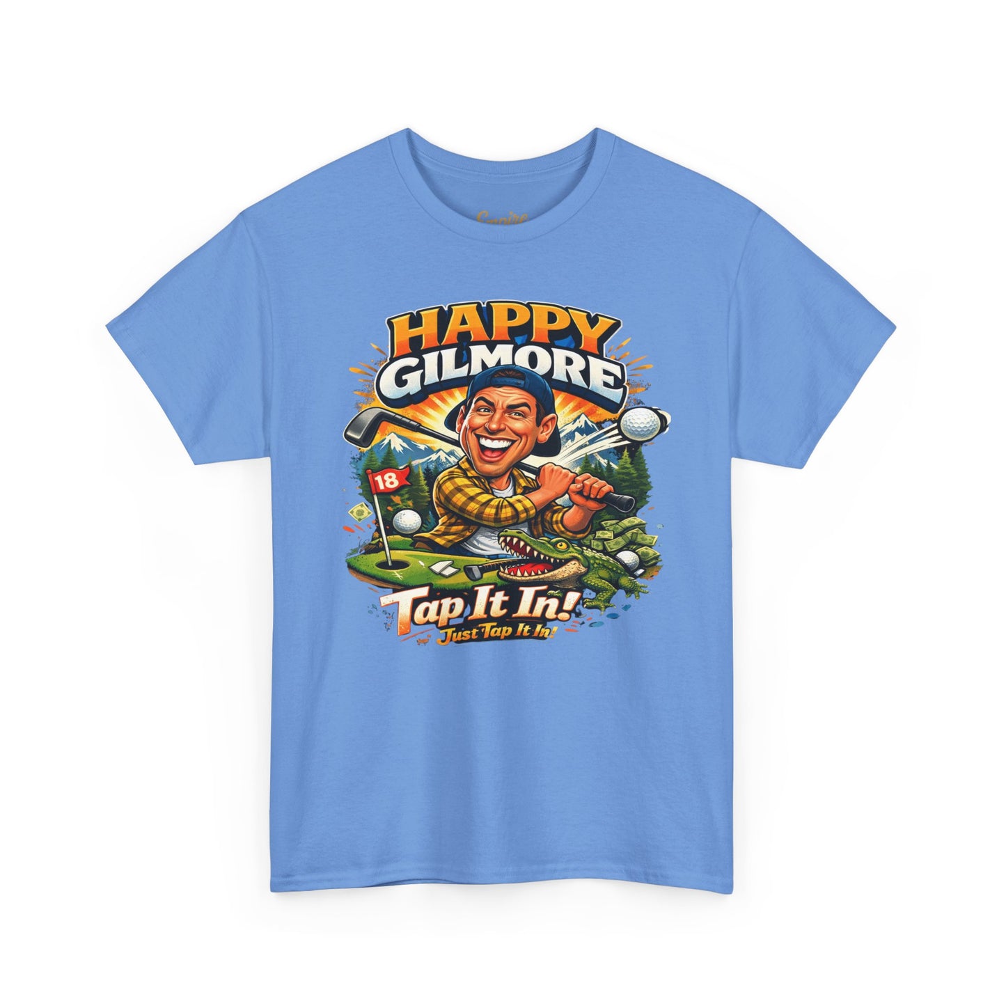 Happy Gilmore Golf T-Shirt — Vintage Funny Movie Golf Tee (‘Tap It In’ Design)