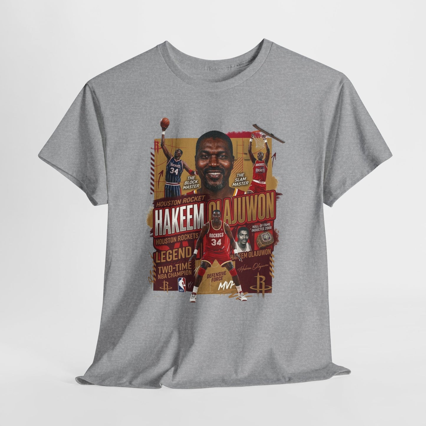 Basketball Legend Graphic Tee — Hakeem Olajuwon Tribute