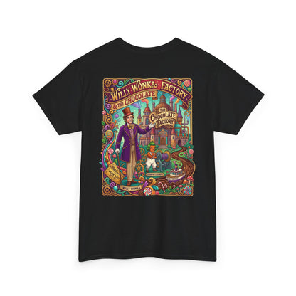 Willy Wonka Factory Graphic Tee — Vintage Chocolate Factory Illustration