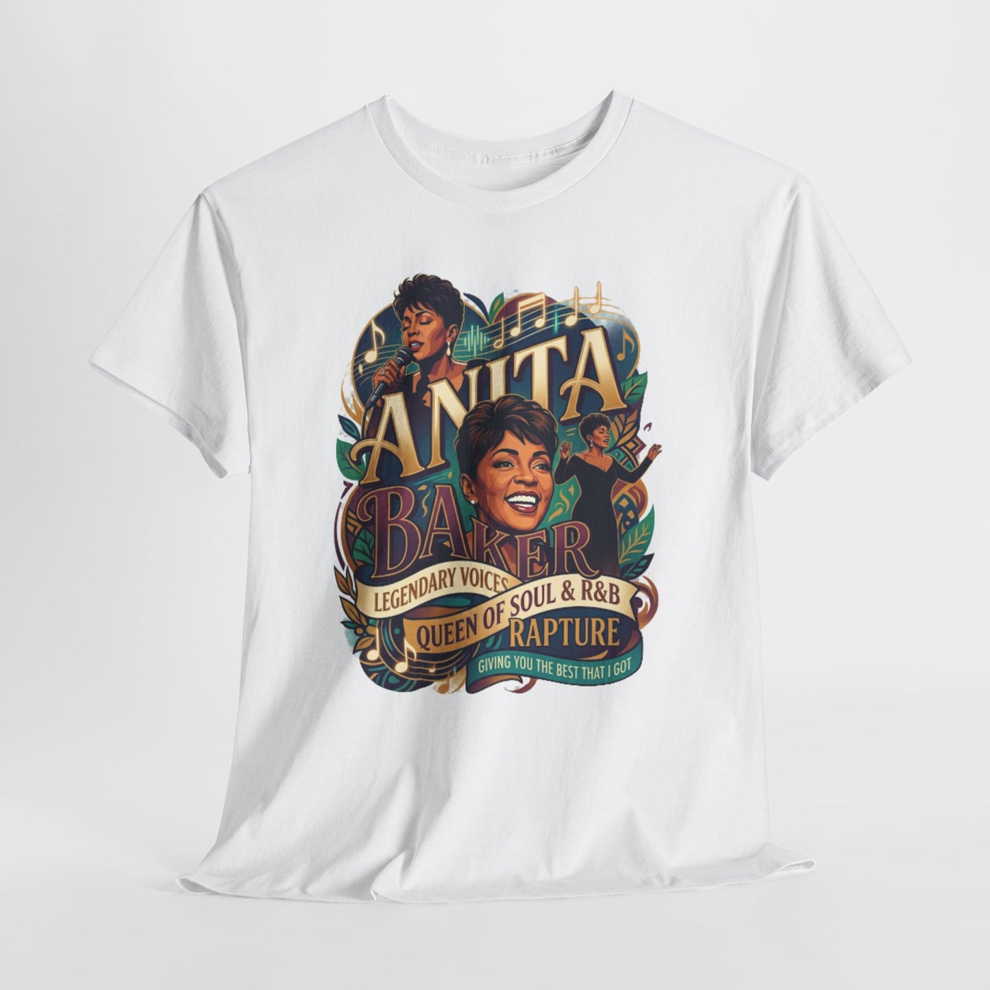 Anita Baker Tribute T-Shirt — Queen of Soul & R&B Vintage Portrait Tee