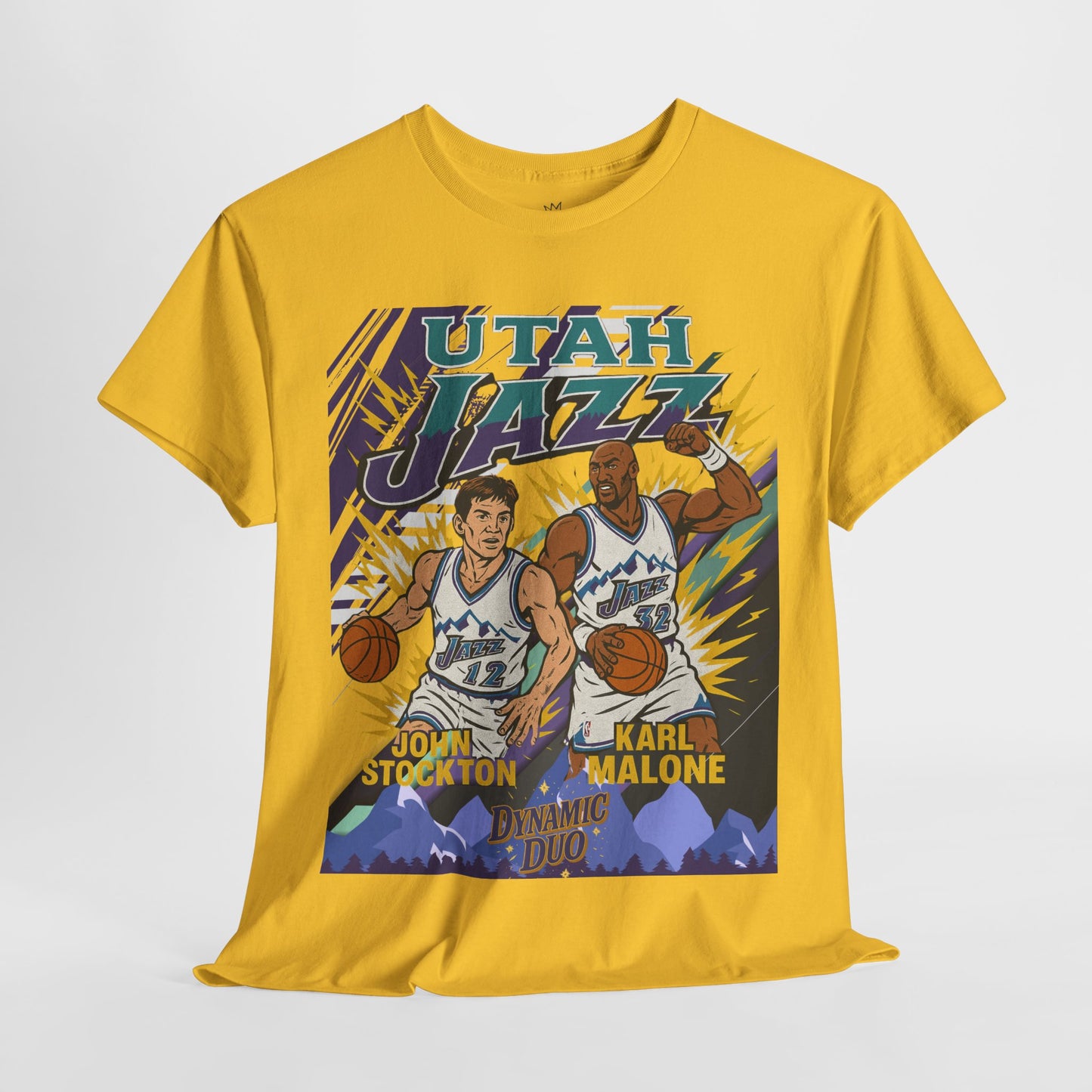 Utah Jazz Basketball Tribute Tee, Unisex Cotton Shirt, NBA Fan Gift, Sports Apparel, Retro Graphic T-Shirt