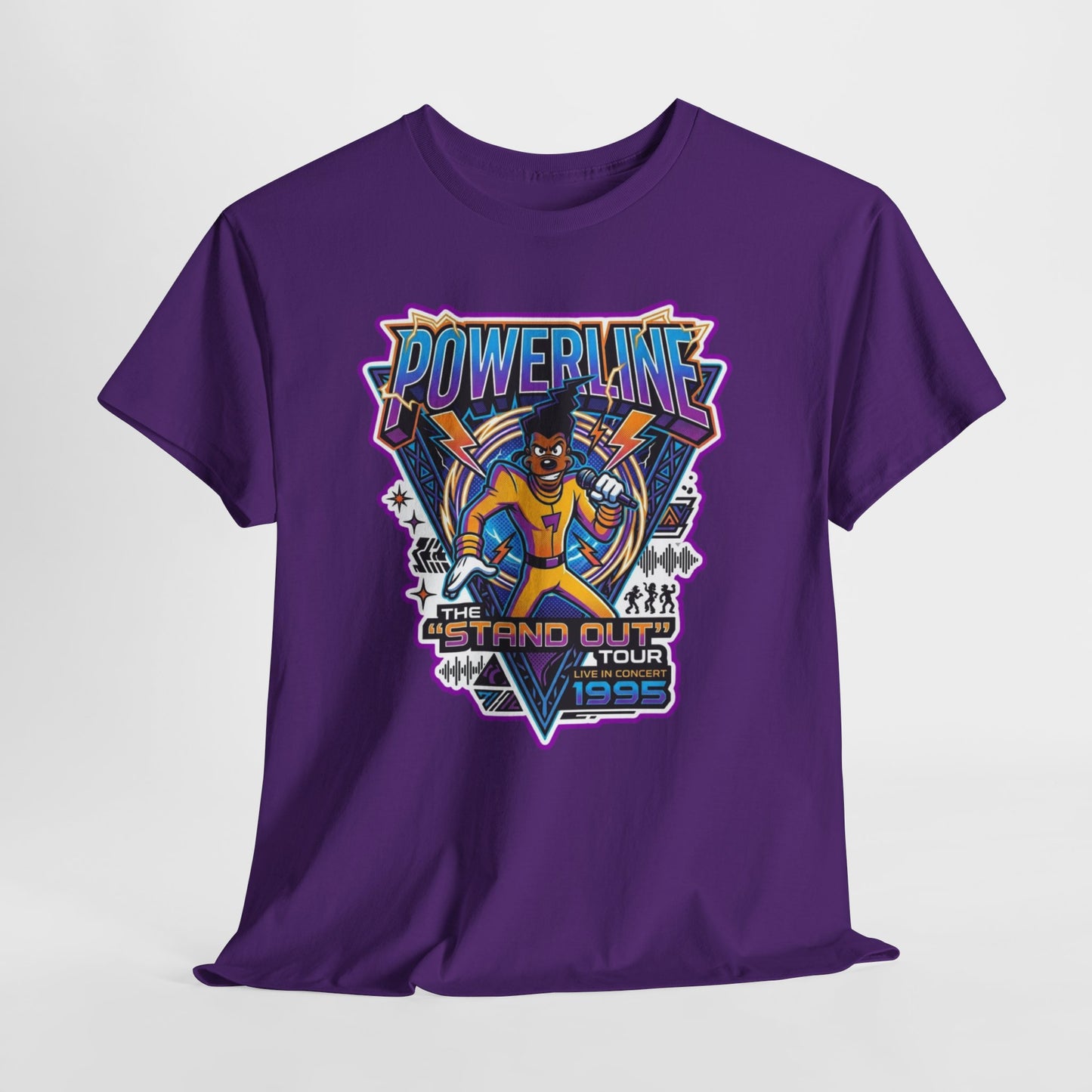 Powerline '95 Tour Graphic Tee — Retro 90s Music Band Shirt