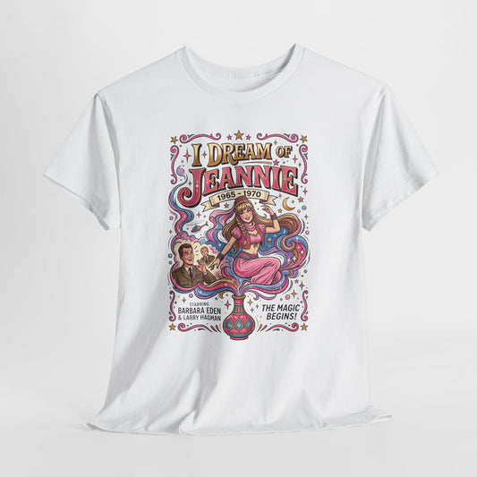 I Dream of Jeannie Graphic Tee — Retro 60s TV Vintage Fan T-Shirt