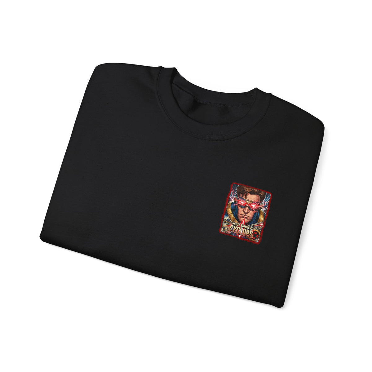 Cyclops Graphic Sweatshirt — Retro X‑Men Laser Portrait Crewneck