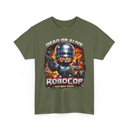 Robocop Graphic Tee — Retro Action Movie Shirt ("Your Move Creep")