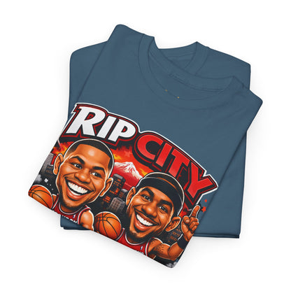 Rip City Basketball T-Shirt — Caricature Trail Blazers Fan Tee