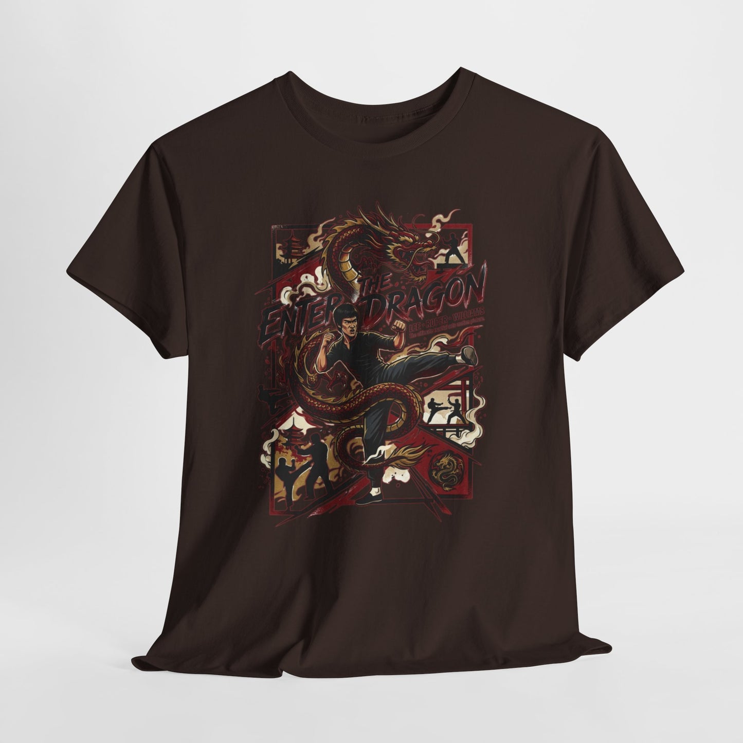 Enter the Dragon Graphic Tee - Vintage Martial Arts Dragon T-Shirt