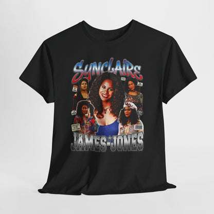 Retro Living Single Collage Tee — 'Sinclaire James-Jones' Graphic T-Shirt