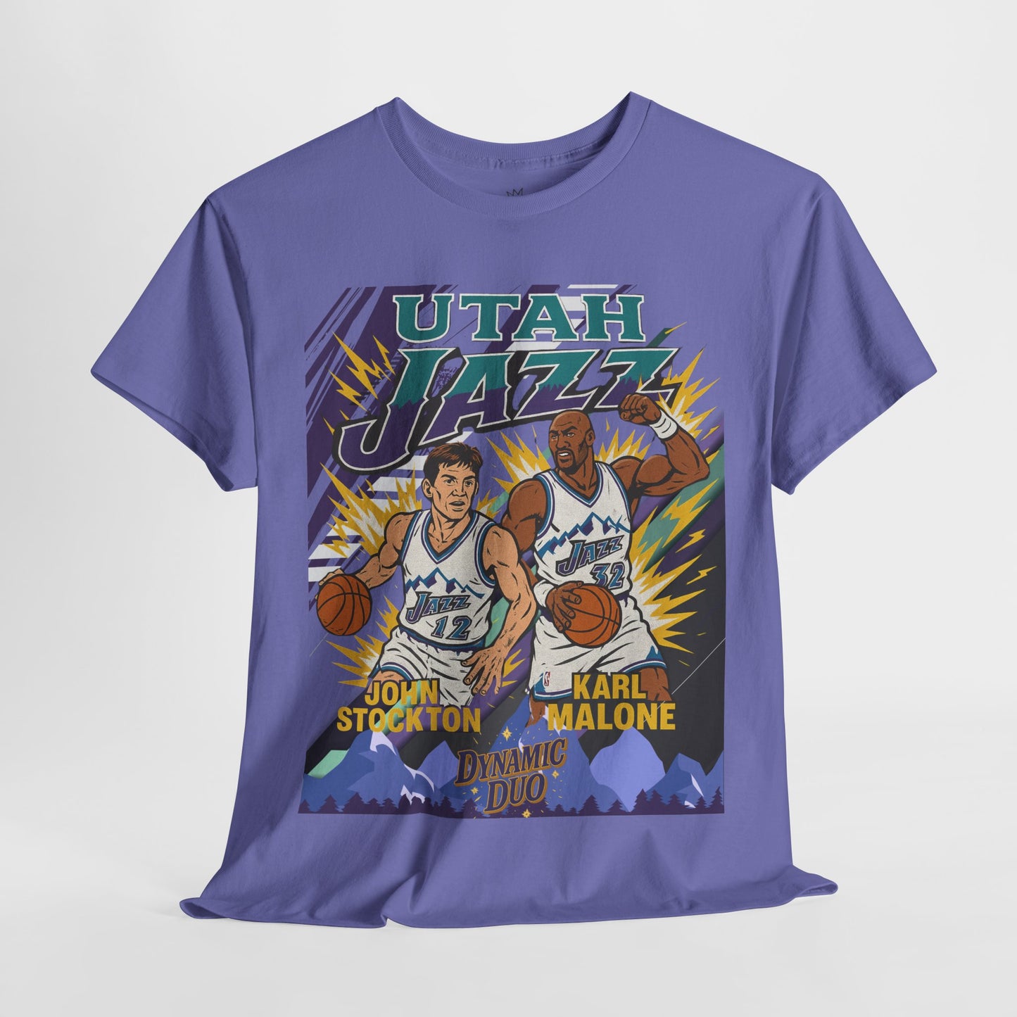 Utah Jazz Basketball Tribute Tee, Unisex Cotton Shirt, NBA Fan Gift, Sports Apparel, Retro Graphic T-Shirt
