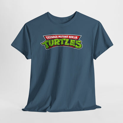 Teenage Mutant Ninja Turtles Graphic Tee — Retro TMNT Logo & Group Back Print
