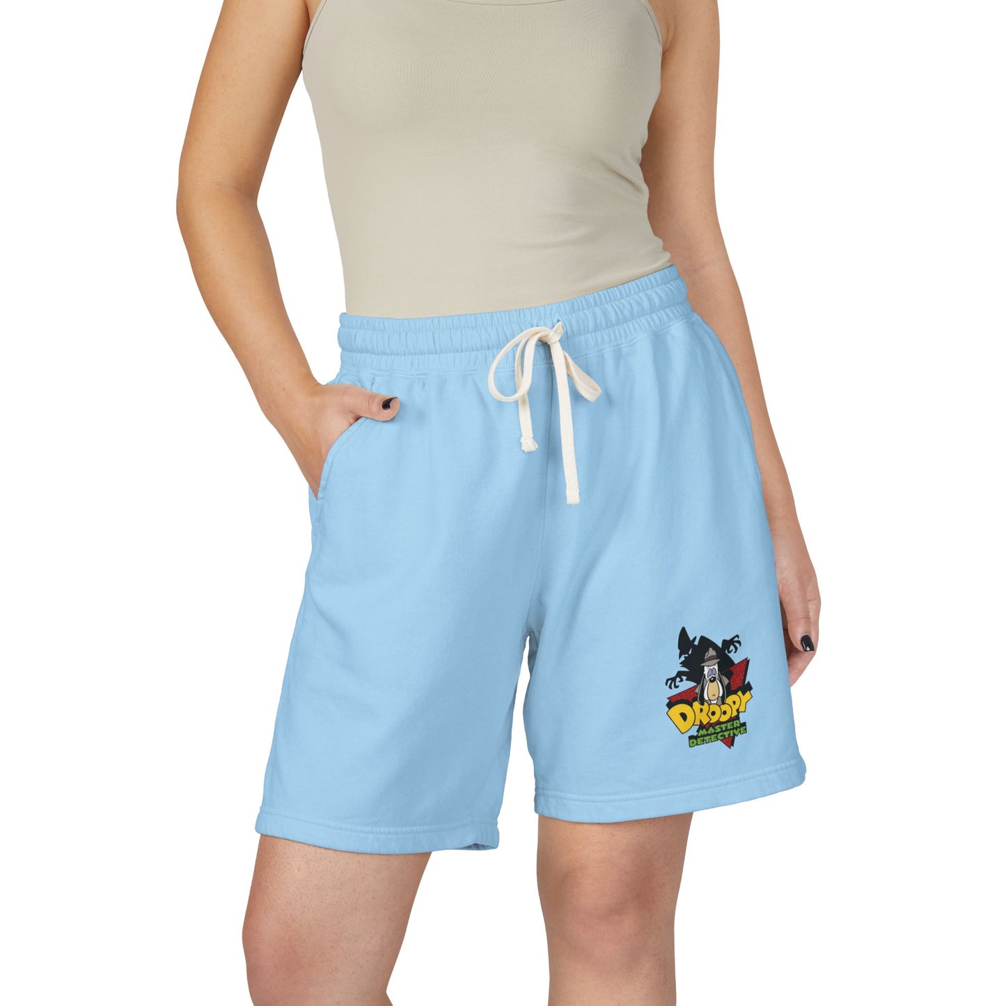 Lightweight Fleece Sweat Shorts with Vintage Surf Logo