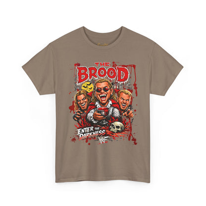 The Brood Horror Band Tee — “Enter the Darkness” Graphic T-Shirt