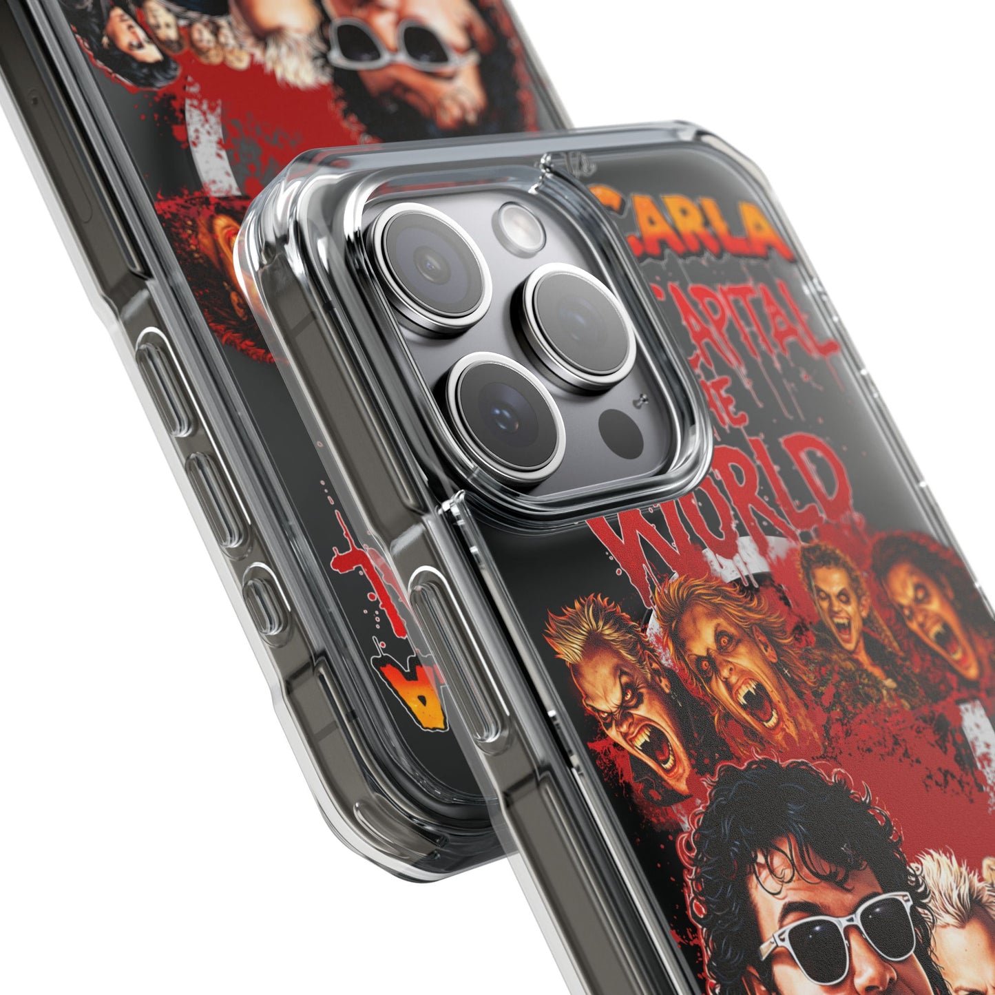 The Lost Boys Clear Magnetic Phone Case – Retro Vampire Movie Collage