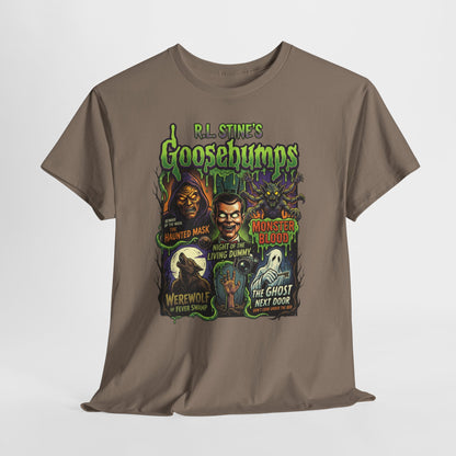 Goosebumps Retro Horror T-Shirt — Classic 90s Kids Spooky Monsters Tee