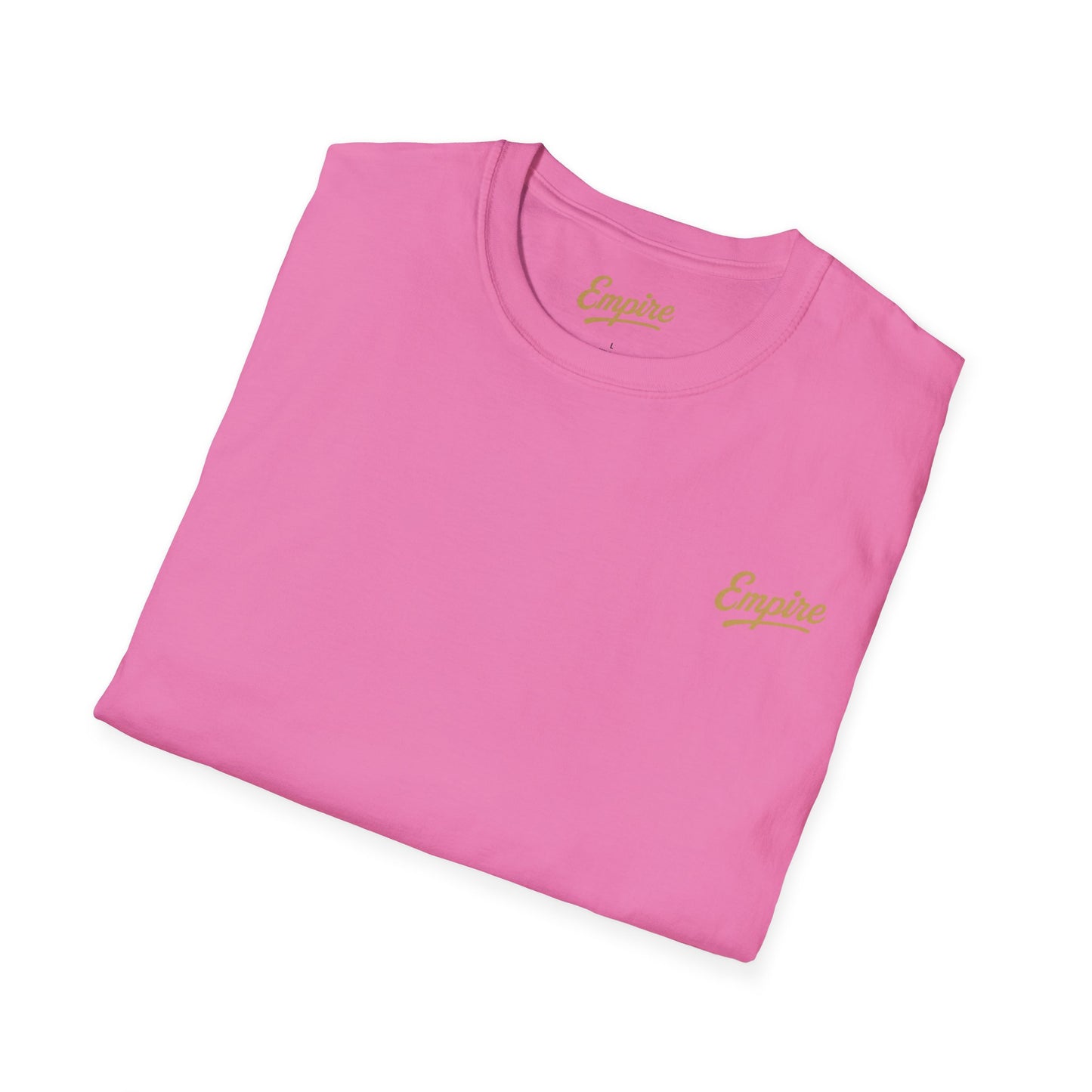Softstyle Gold 'Empire' Logo T-Shirt