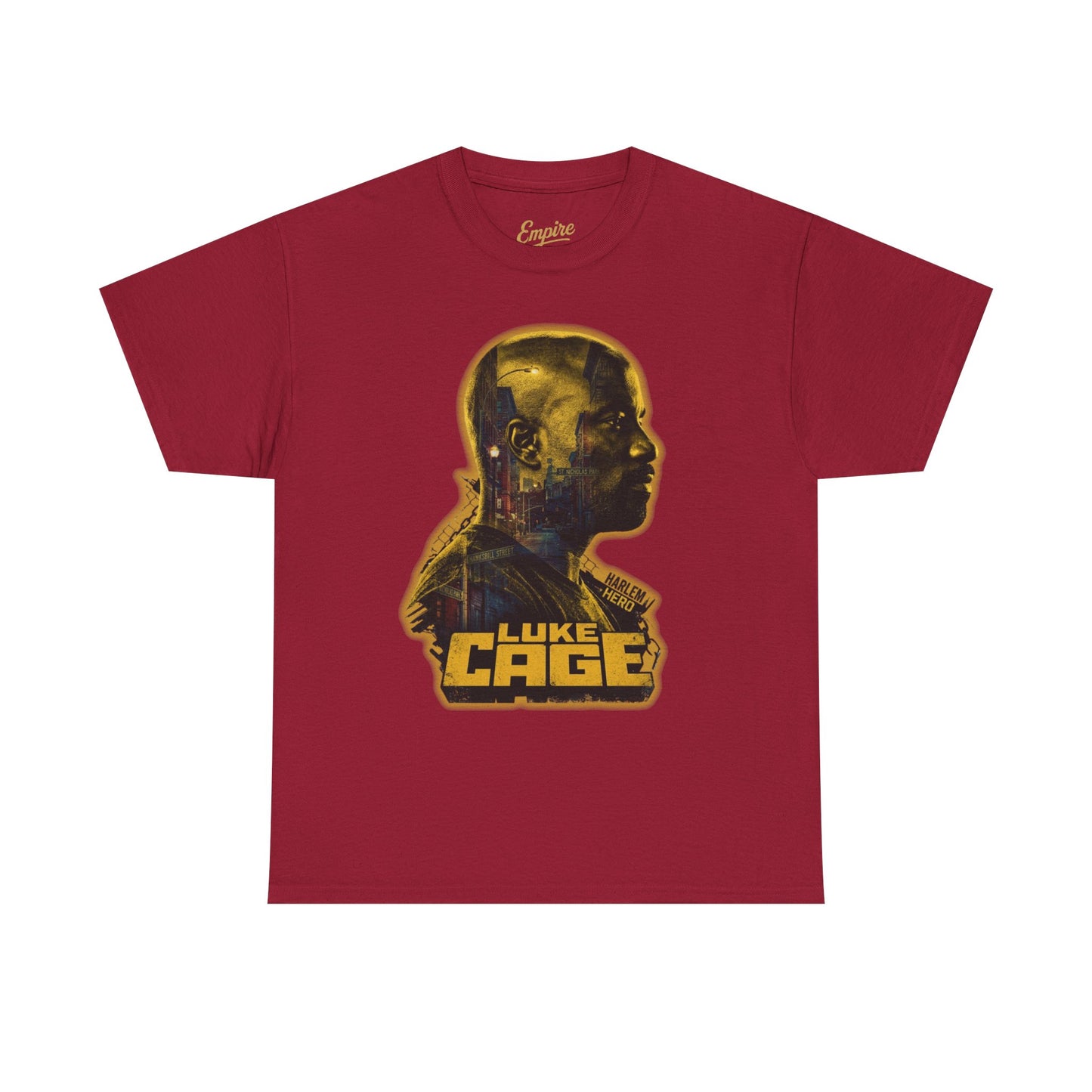 Luke Cage Profile Graphic Tee — Retro Marvel Street Hero T‑Shirt