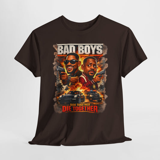 Bad Boys Movie Poster Tee — "Ride Together, Die Together" Graphic T-Shirt