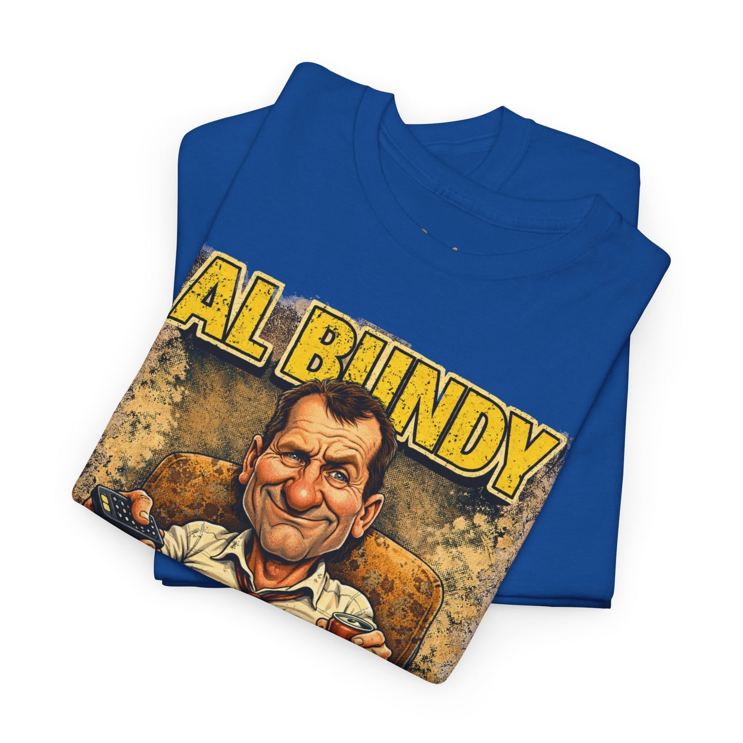 Retro TV Character Tee — "Al Bundy Awesome... Gawwwwd" Graphic T-Shirt