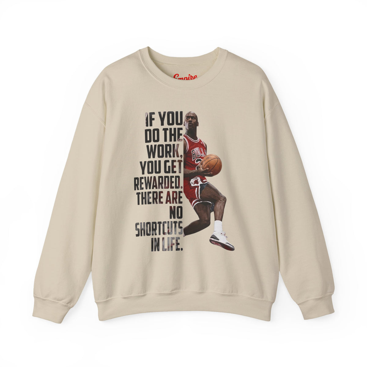 Motivational Basketball Quote Crewneck Sweatshirt