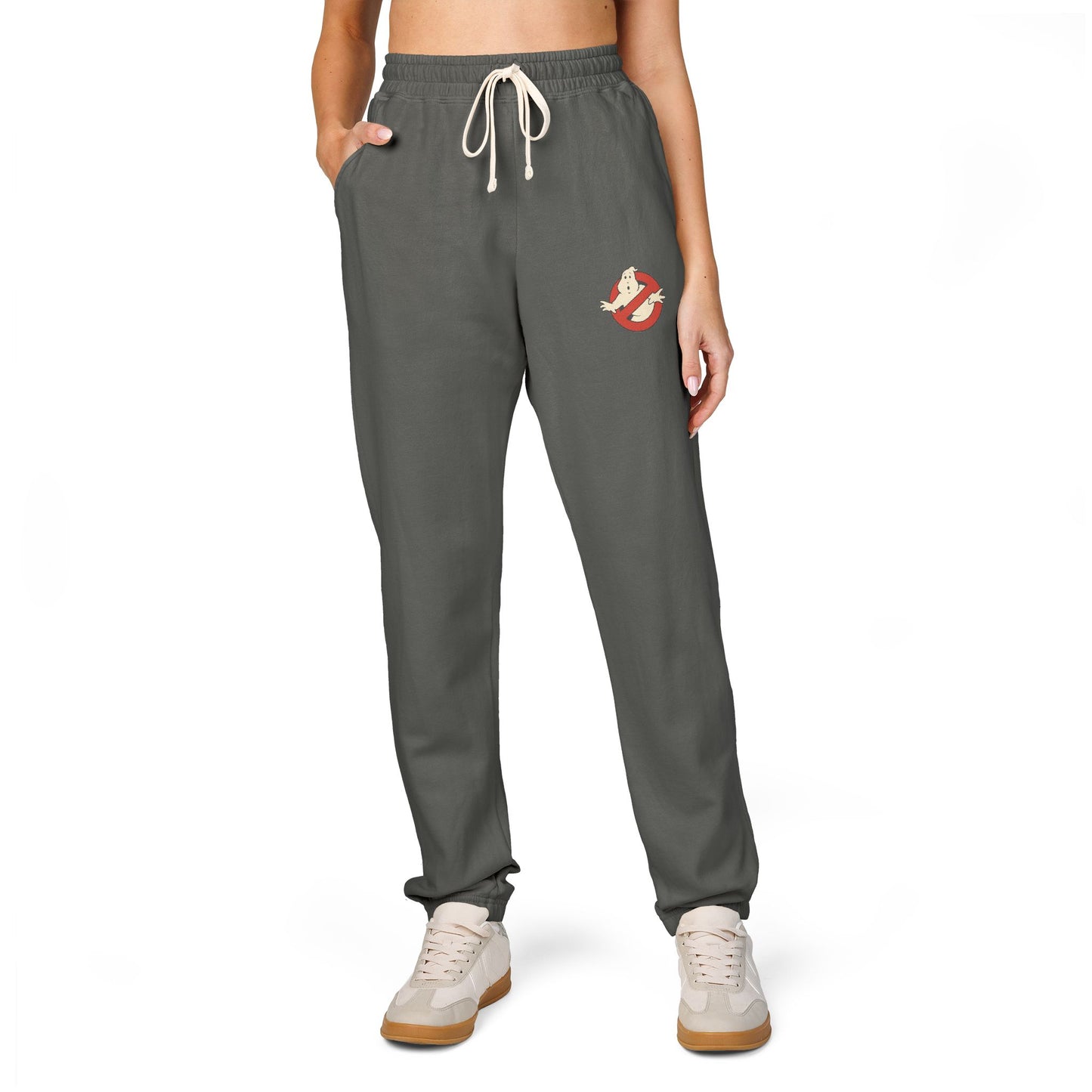 Ghostbusters Logo Sweatpants — Fleece Joggers with Ghost Emblem