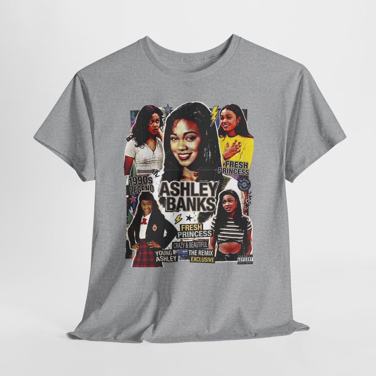 Retro 90s TV Star Collage Tee — Ashley Banks Tribute Graphic T-Shirt