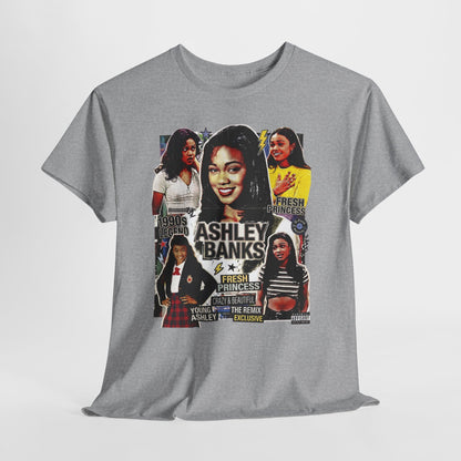 Retro 90s TV Star Collage Tee — Ashley Banks Tribute Graphic T-Shirt