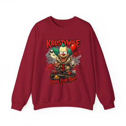 'Krustywise' Creepy Clown Design, "You’ll Float Too" Back Print
