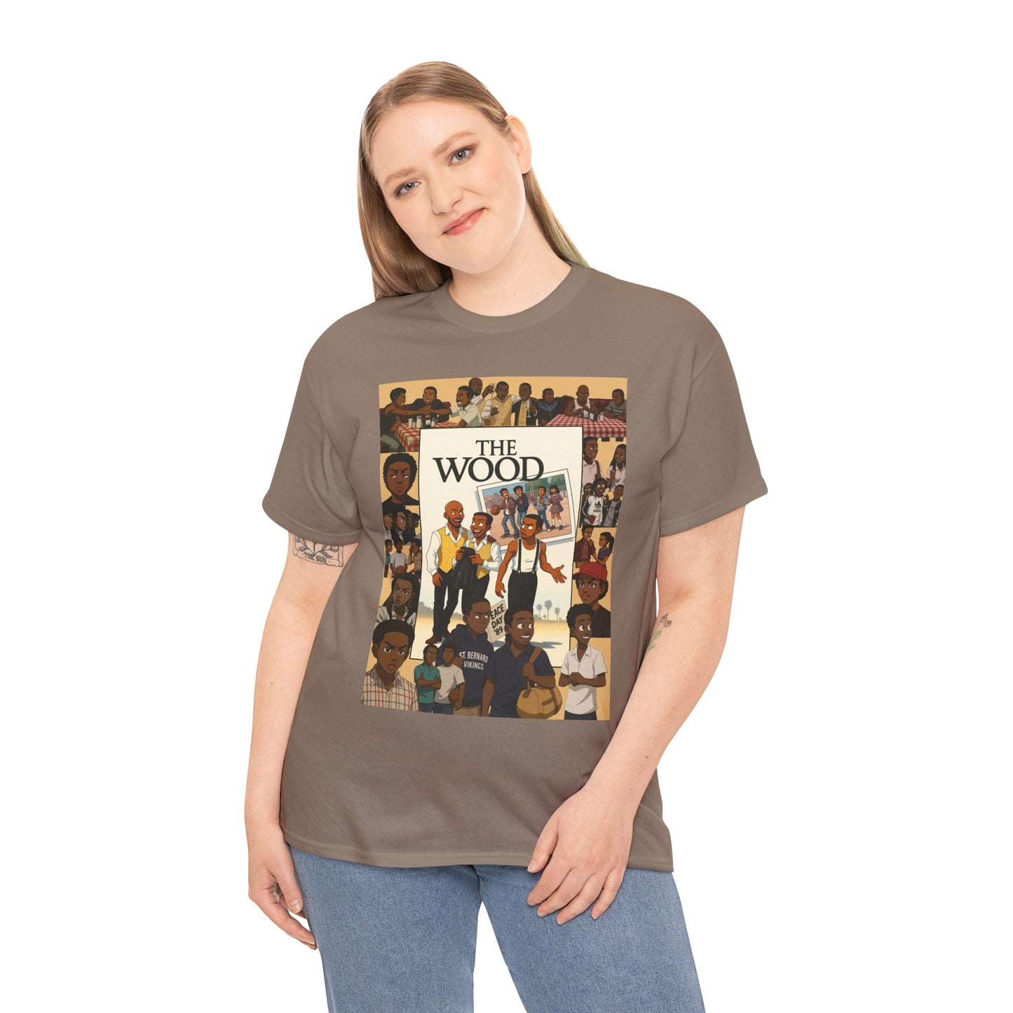 Retro 'The Wood' Graphic Shirt - Perfect for Casual Wear or Events