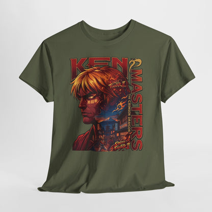 Ken Masters Portrait Tee — Retro Street Fighter Graphic T-Shirt