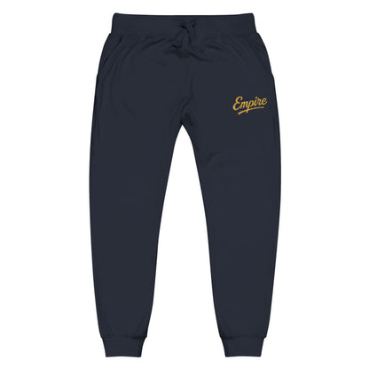 EMPIRE Unisex Fleece Sweatpants with Embroidered Design