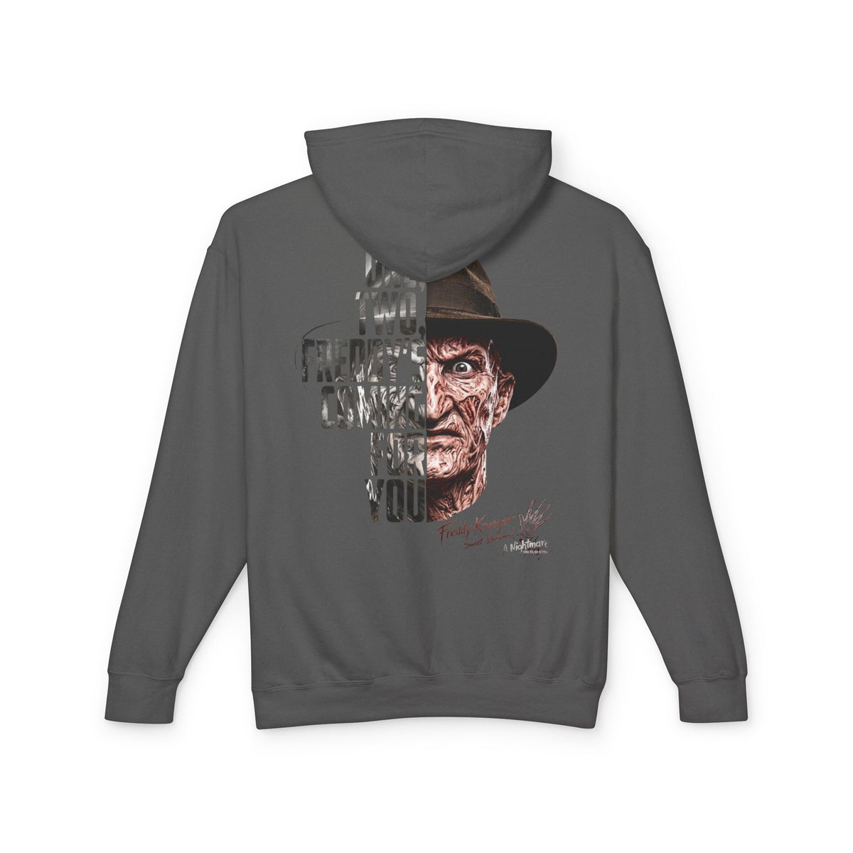 Freddy Krueger Hoodie — 'One, Two, Freddy’s Coming for You' Horror Pullover
