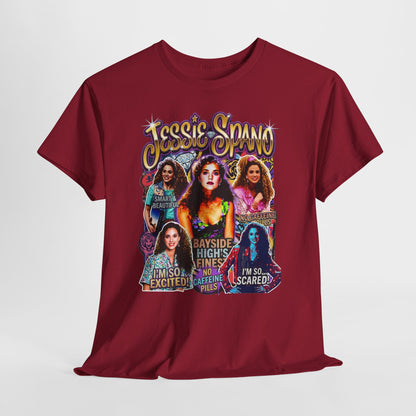 Retro Collage Graphic Tee — Jessie Spano Vintage TV Quote Shirt