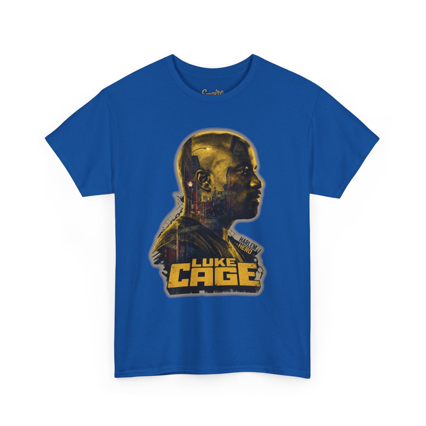 Luke Cage Profile Graphic Tee — Retro Marvel Street Hero T‑Shirt