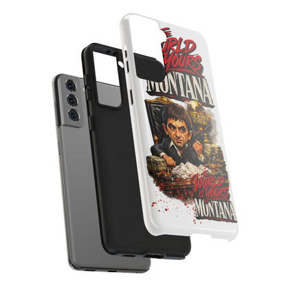 Tony Montana "The World Is Yours" Vintage Caricature Tough Phone Case