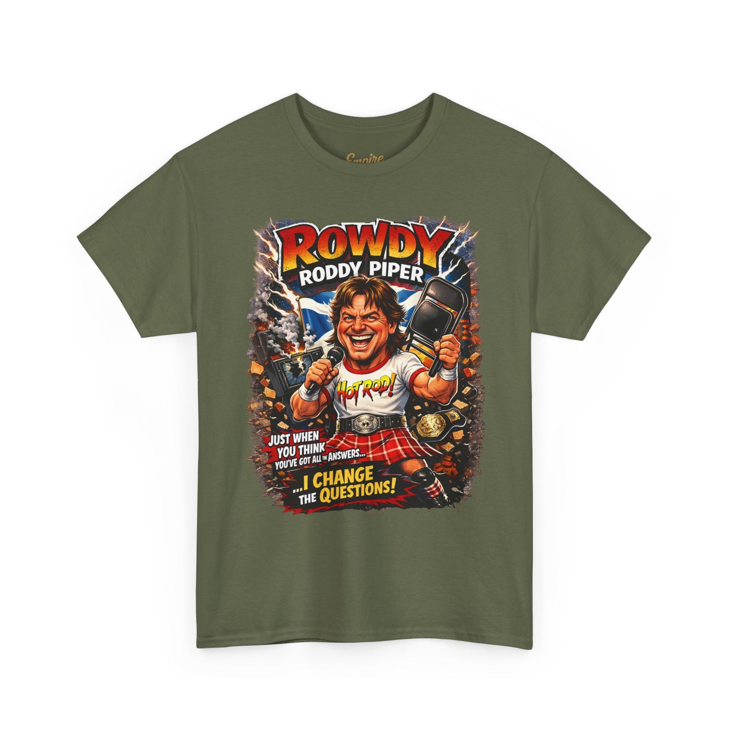 Rowdy Roddy Piper T-Shirt — Retro Wrestling Graphic Tee