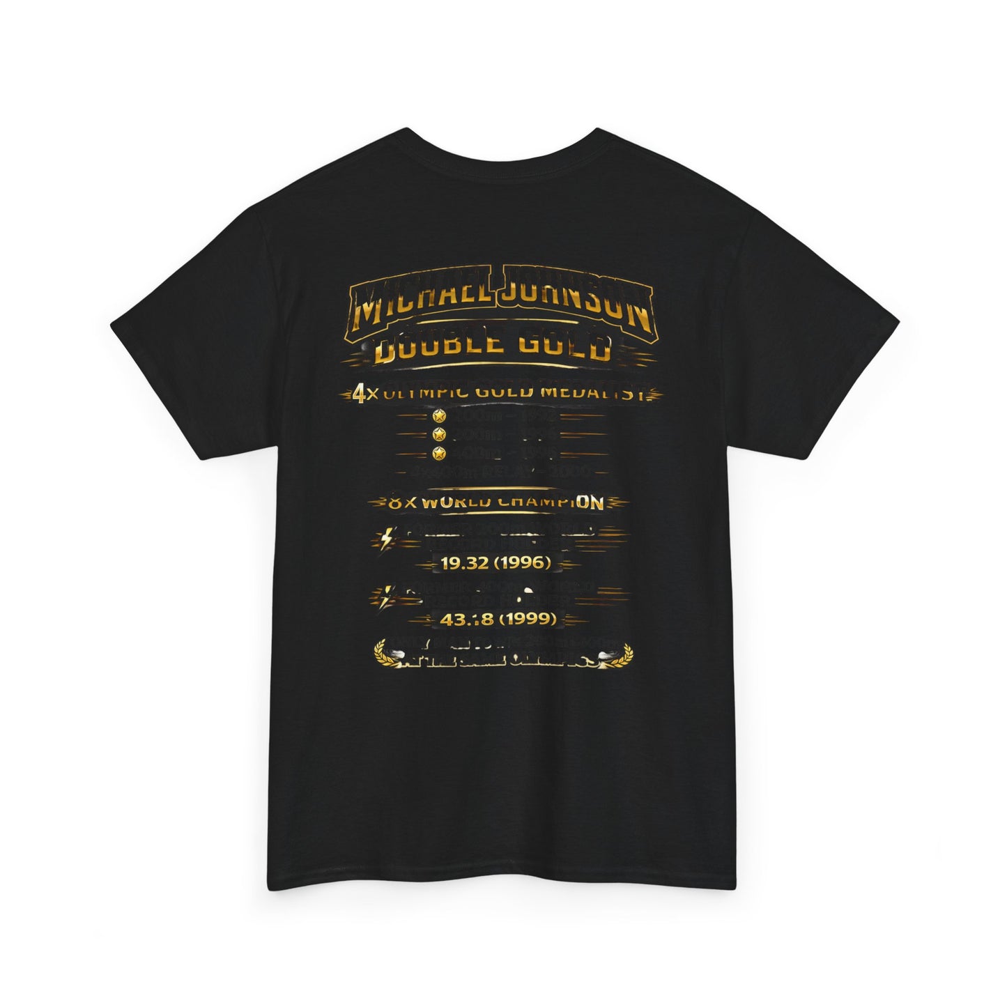 Michael Johnson 'Double Gold' Olympic Track Tribute Tee