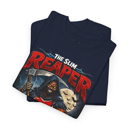 Grim Reaper Basketball Tee — "The Slim Reaper" Graphic T-Shirt