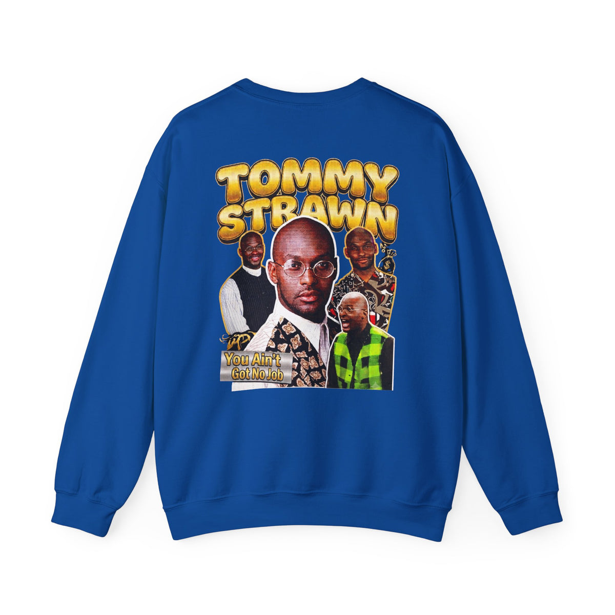 Martin Graphic Crewneck Sweatshirt — Vintage Retro Tommy Strawn Photo Collage