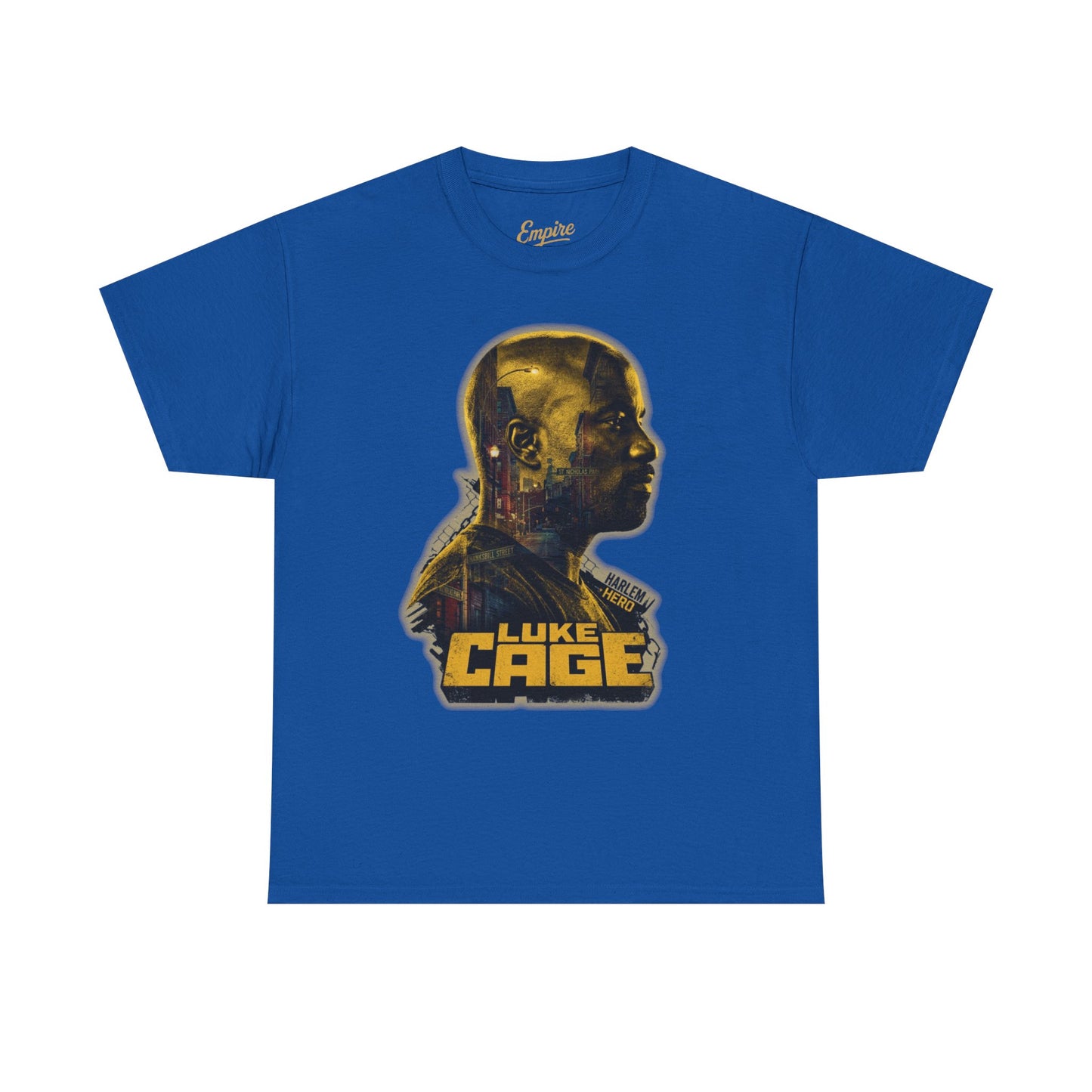 Luke Cage Profile Graphic Tee — Retro Marvel Street Hero T‑Shirt