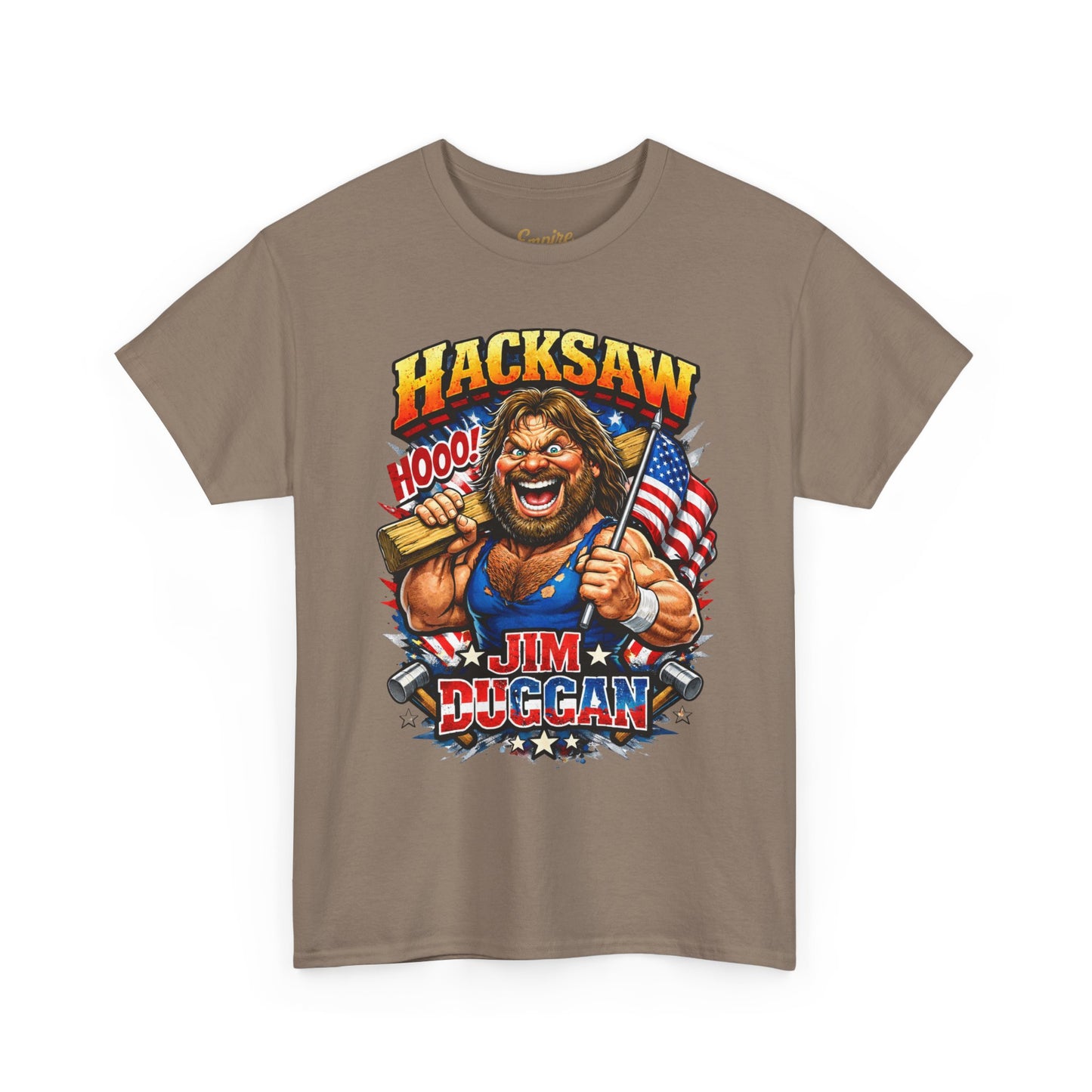 Jim Duggan “Hacksaw” Graphic Tee – Retro Wrestling Fan Shirt