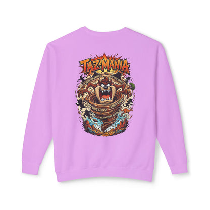 Taz Mania Crewneck Sweatshirt – Retro Cartoon Graphic Pullover