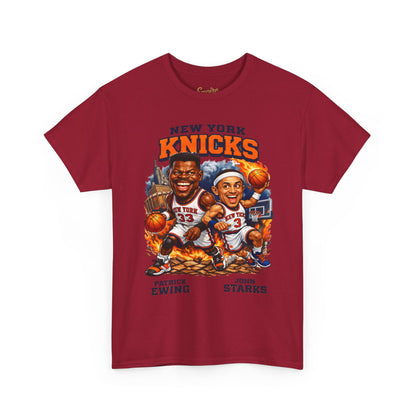 New York Knicks Patrick Ewing & John Starks Retro Basketball Tee