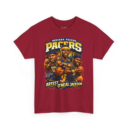 Indiana Pacers Vintage Players Graphic Tee — "Pacers" O'Neal & Jackson Tribute