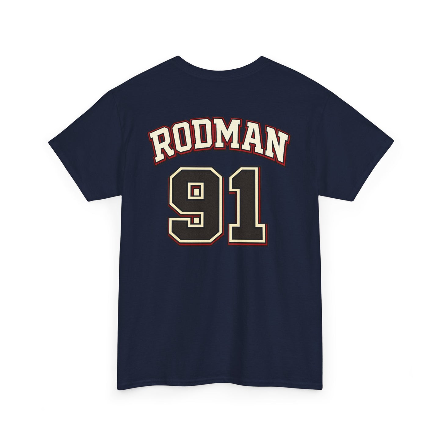 Dennis Rodman 91 Basketball T-Shirt — Vintage Chicago Bulls Jersey Tee