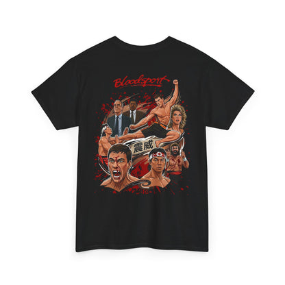Bloodsport Movie Poster Tee — Retro Martial Arts Graphic T‑Shirt