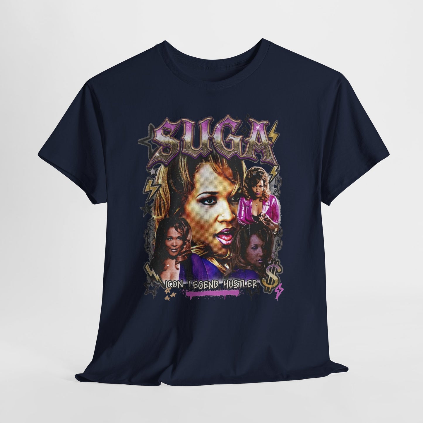 Suga Tribute Tee — Retro Movie Collage Graphic T-Shirt
