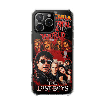 The Lost Boys Clear Magnetic Phone Case – Retro Vampire Movie Collage
