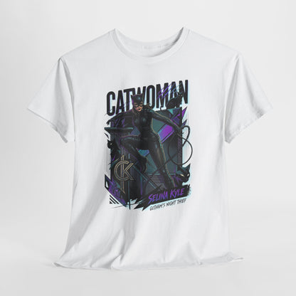 Catwoman Graphic Tee — Selina Kyle Comic Art T‑Shirt