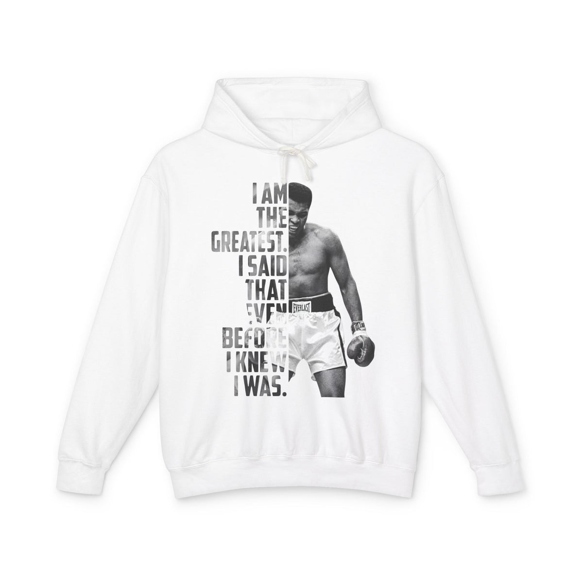 Boxing Champion 'I Am The Greatest' Hoodie - Vintage Boxing Quote Sweatshirt